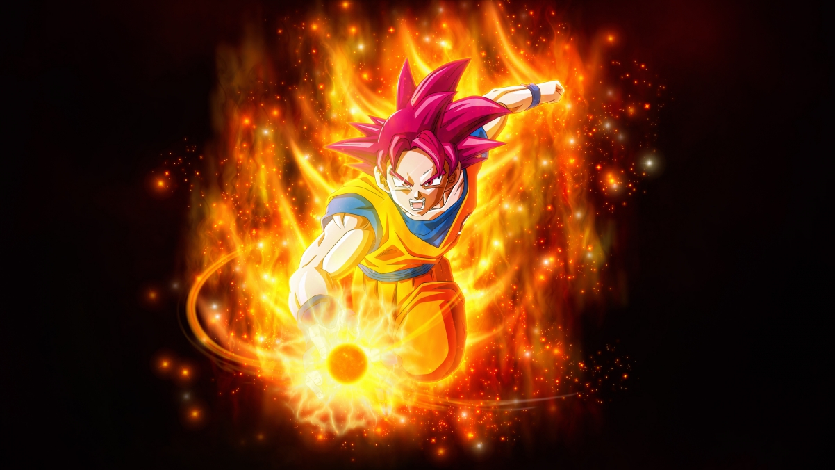 Super Saiyan God 4k Wallpaper