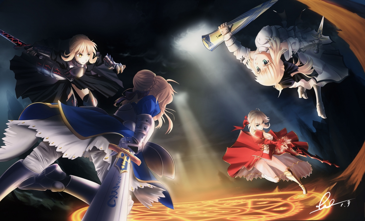 Saber the magic capital seals the magic war fate