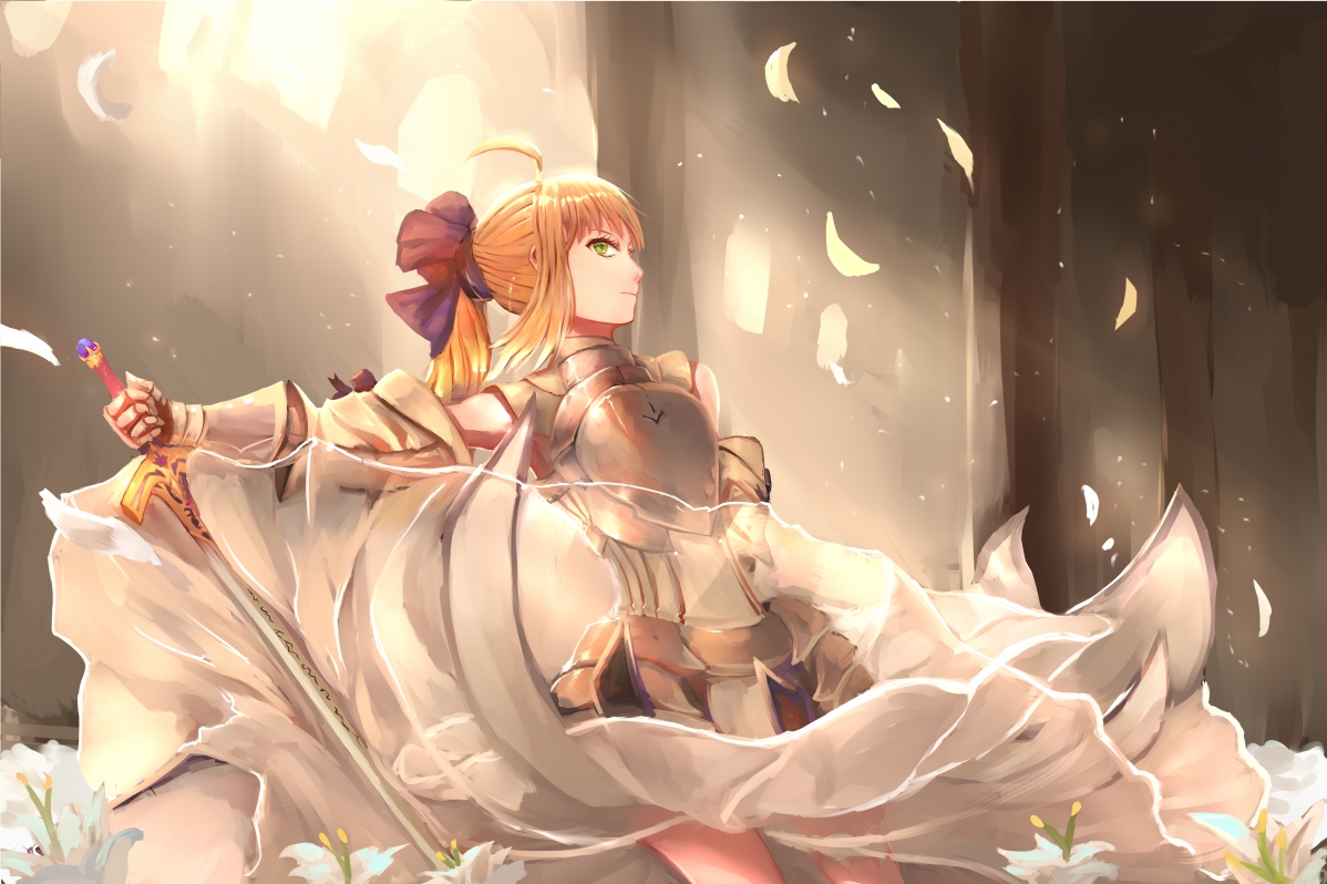 Saber Lily 5k Anime Wallpaper