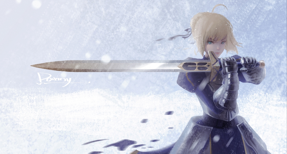 Saber 4k Anime Wallpaper
