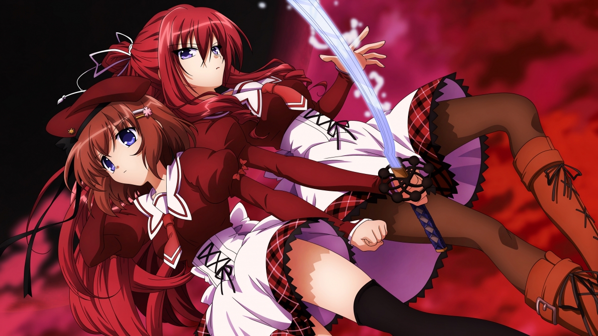 Red Night two anime girls 4