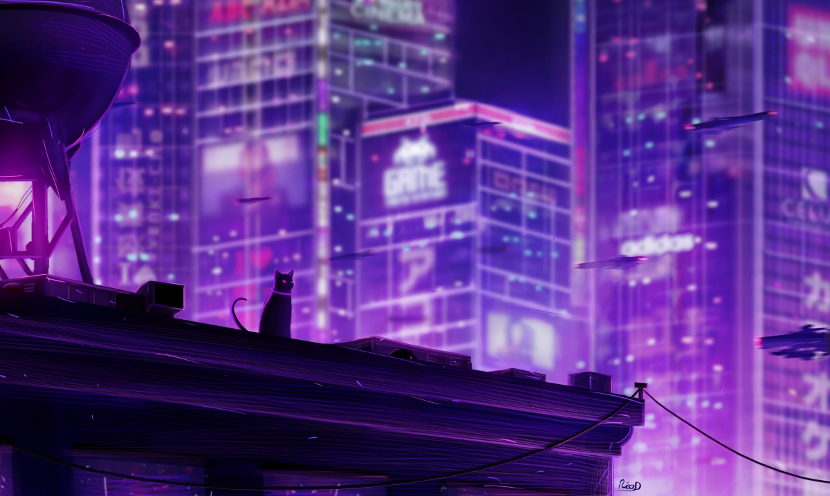 neo tokyo 4k anime wallpaper