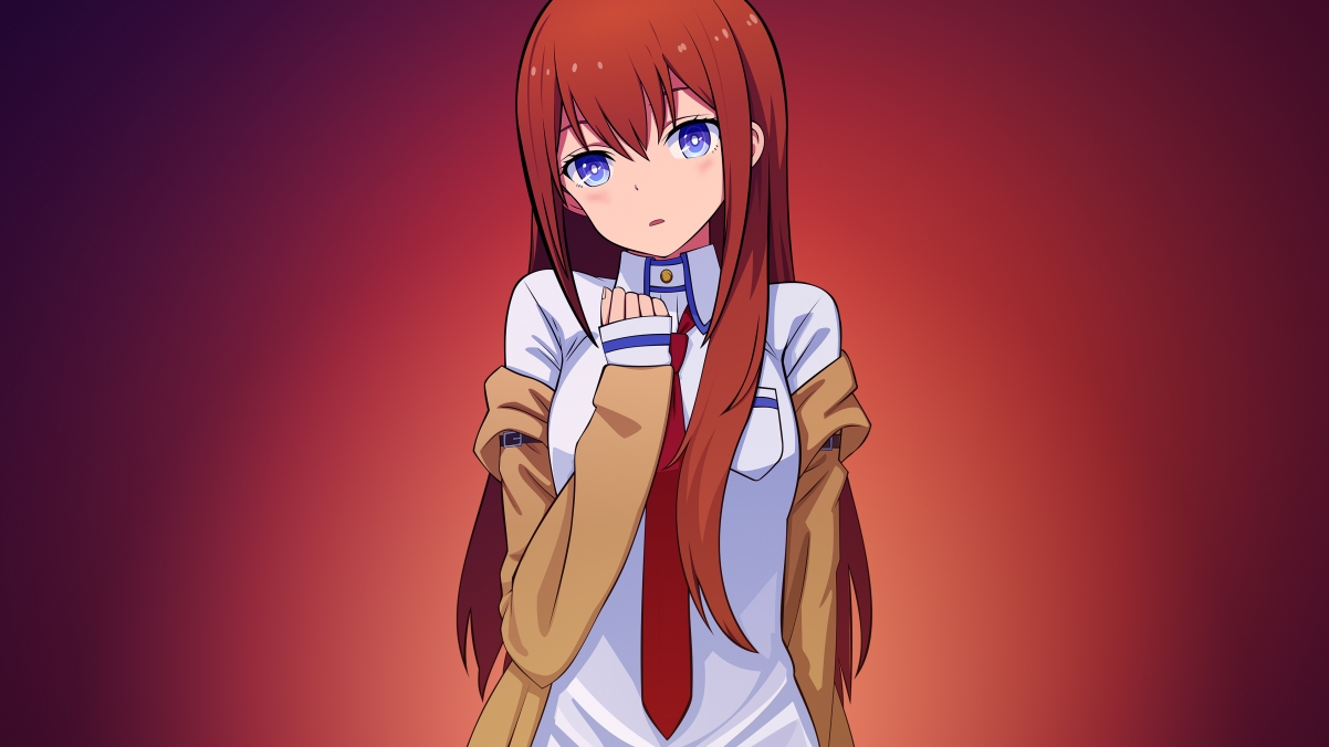 Makise Kurisu cute anime
