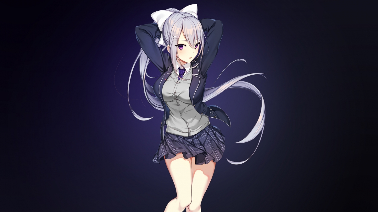 Kaede Higuchi purple eyes