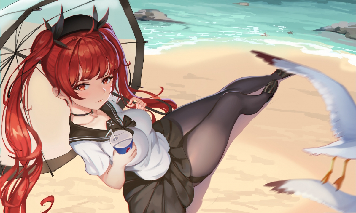 azur lane beach girls with