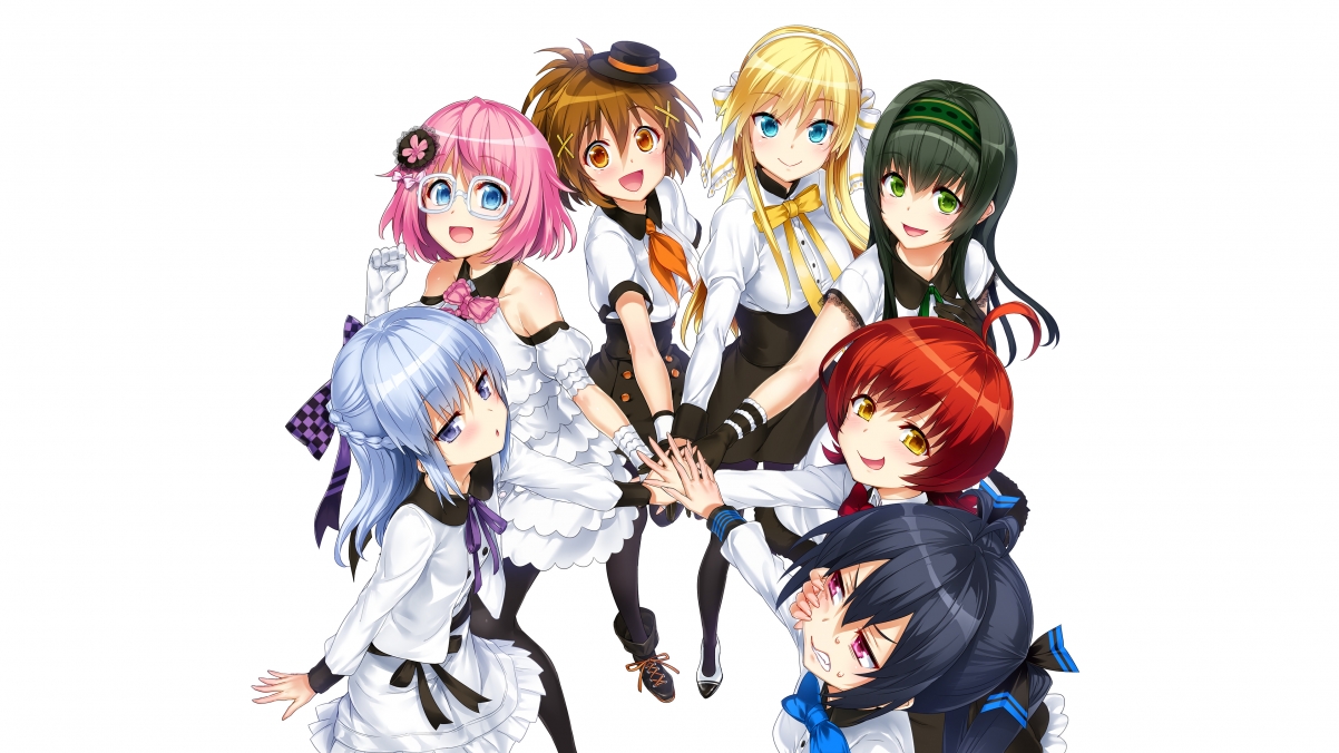 7 anime girl members 4k anime wall