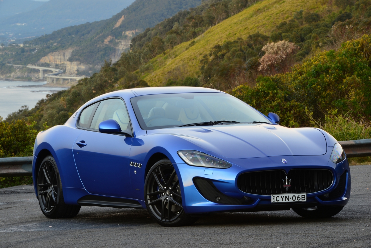 Blue Maserati Car 4K Wallpaper