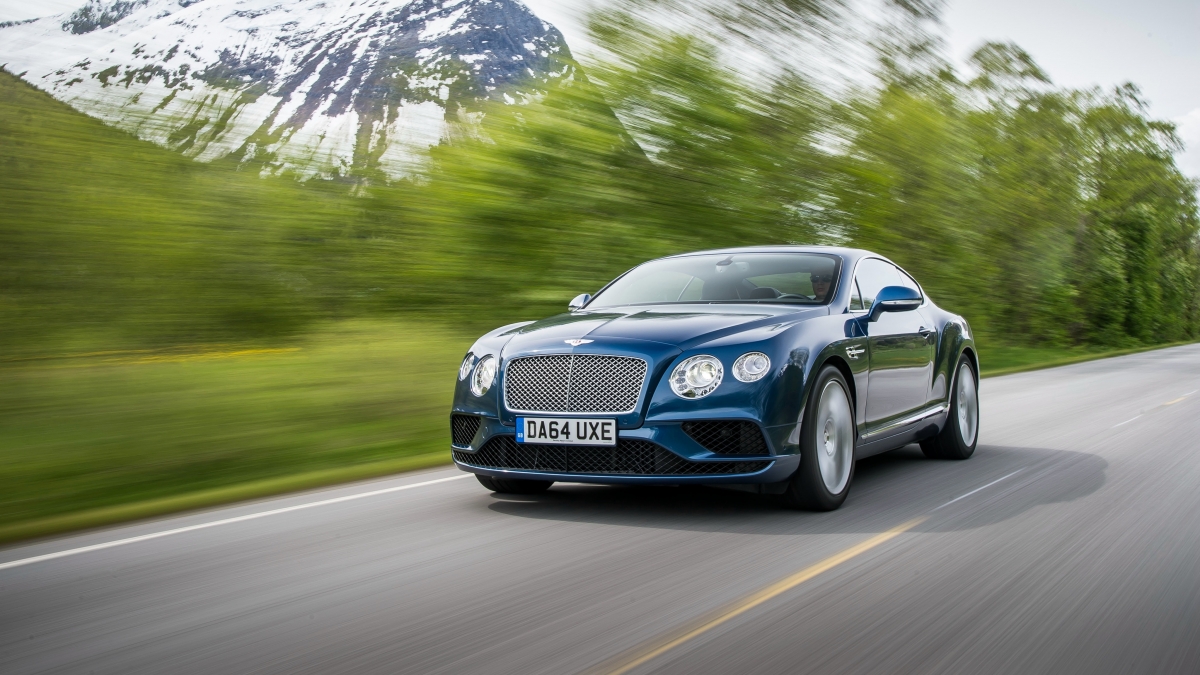 Blue Bentley 4k Wallpaper