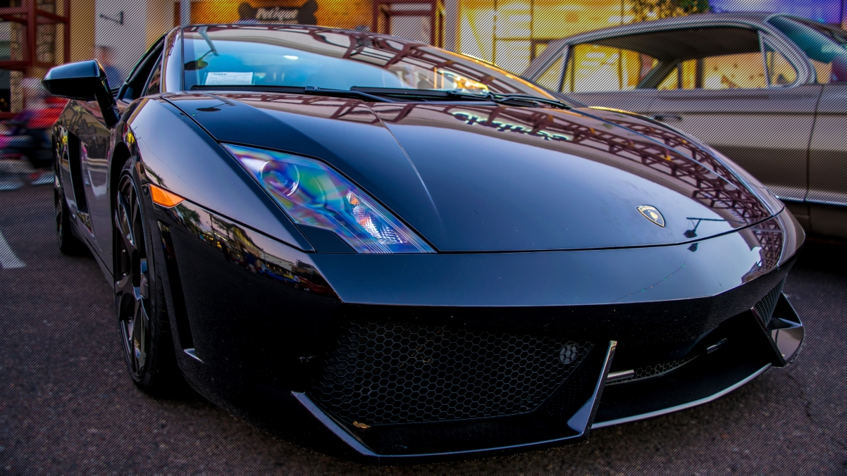 Lamborghini Auto Show Photography Black Car Hao