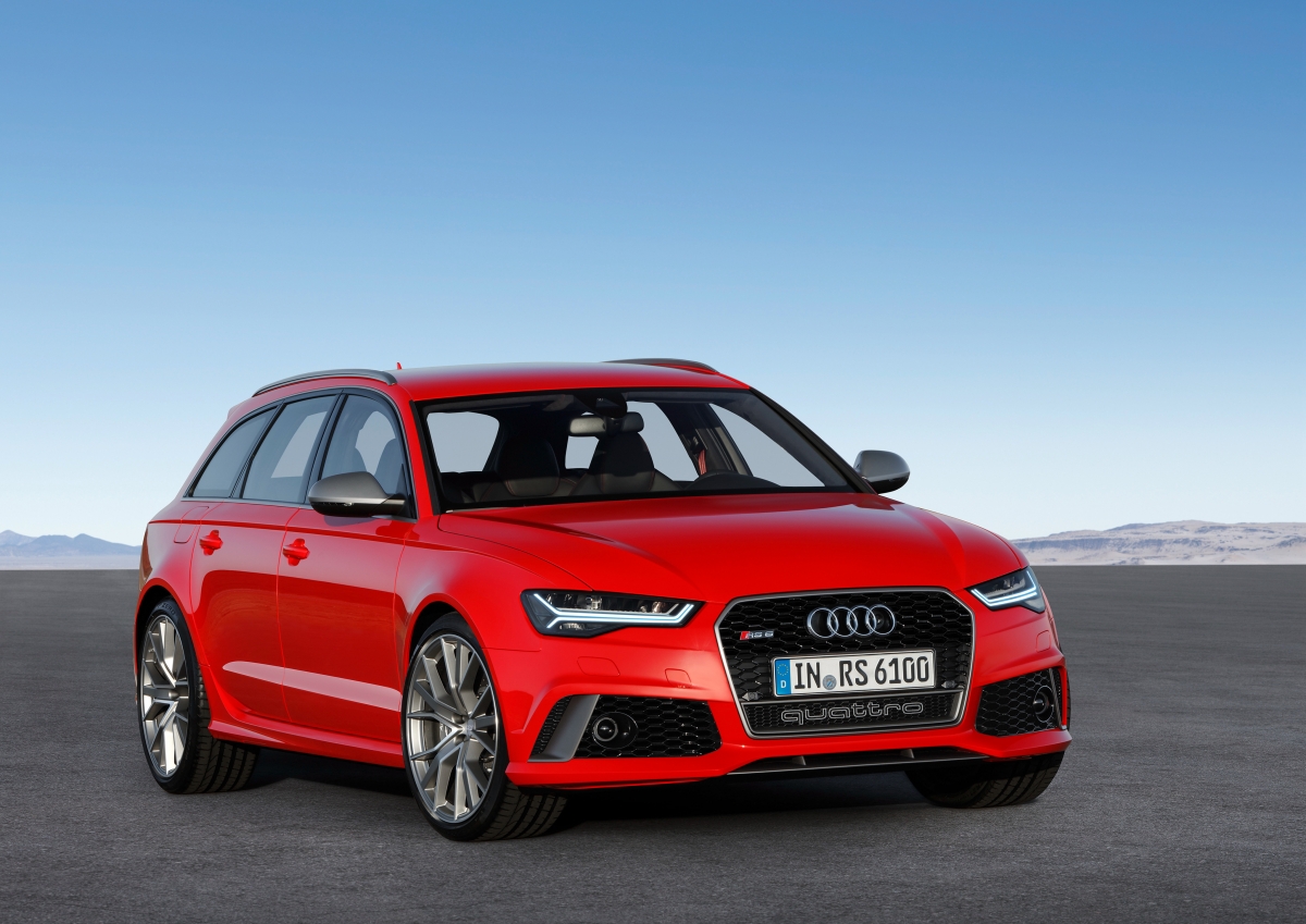 Red Audi RS6 4K Wallpaper