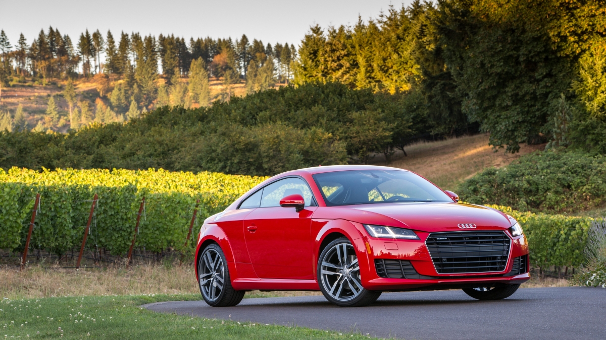 Red Audi Quattro TFSI 4