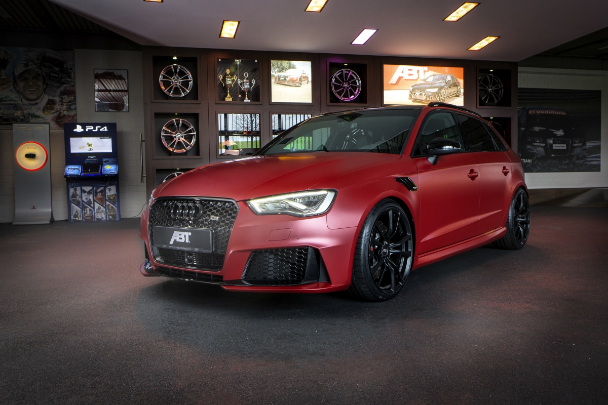 Red Audi ABT RS3 4k picture