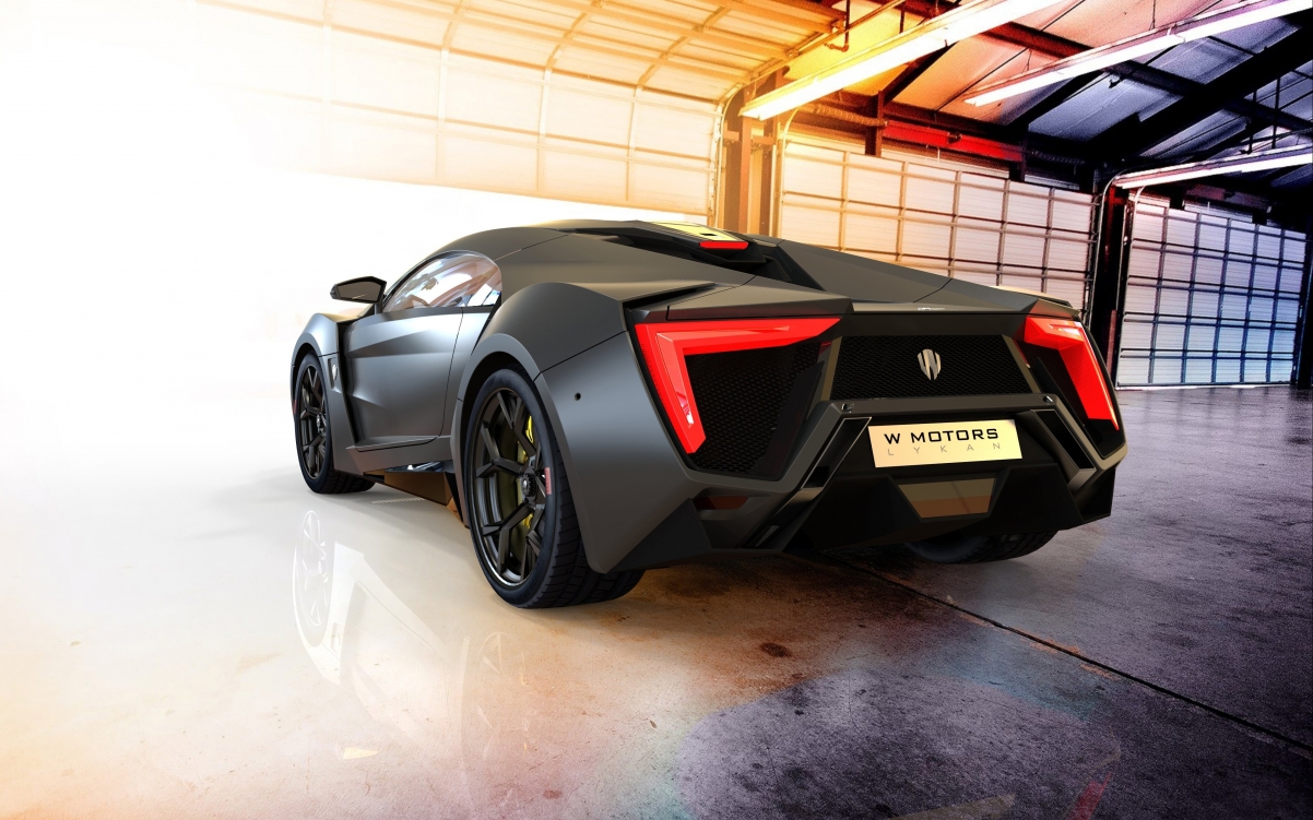 Lykan Hype, a black supercar