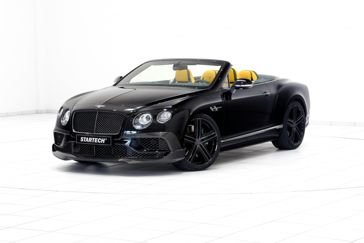 Black Bentley Convertible 4K Sports Car Wall