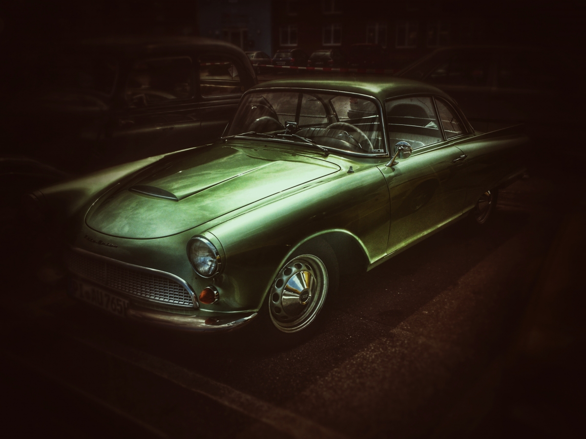 Dark night green old car 4 dark night green old car 4
