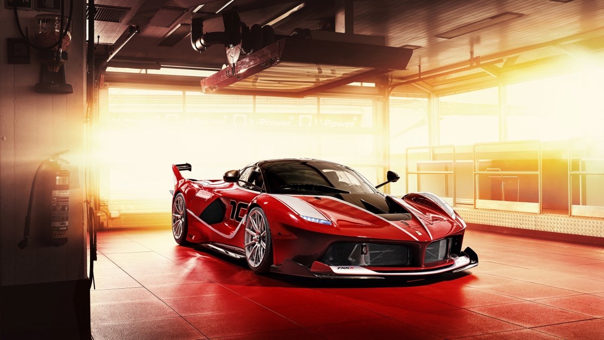 Ferrari fxx k red sports car 4k