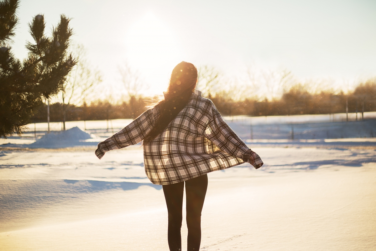 4k picture of beauty in the snow