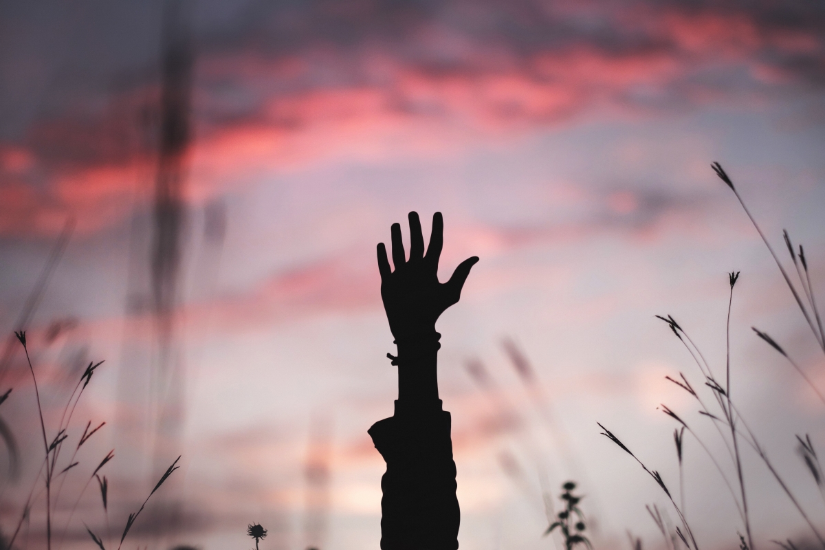 Girl hand sky photography 4k picture