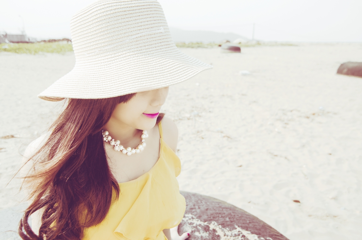 Girl sunset summer beach female