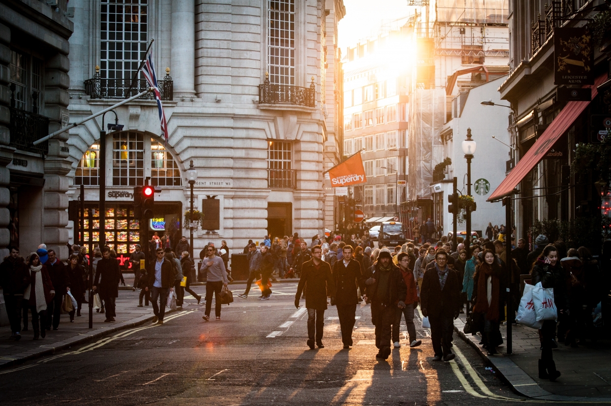 Urban crowd, lifestyle, young