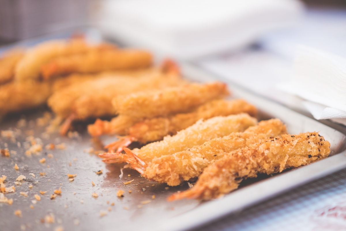 Fried prawns 4K gourmet pictures