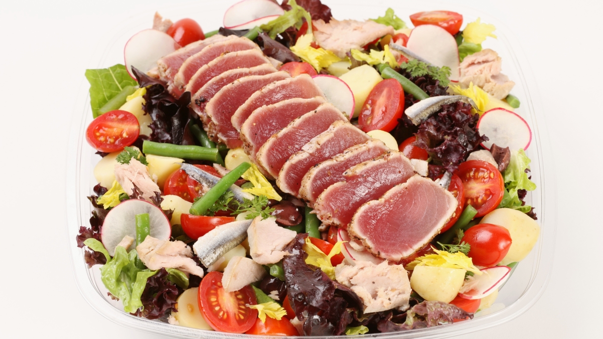 Meat Salad Food 4K Wallpaper