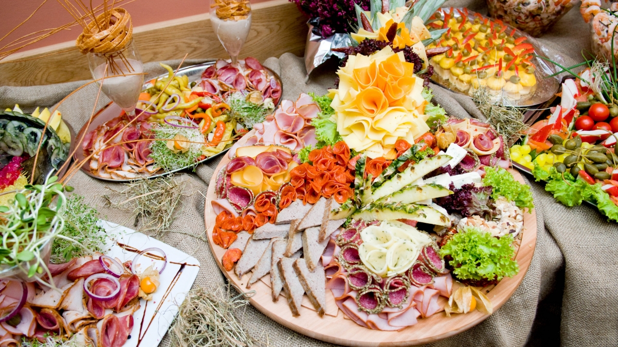 Assorted Meat Vegetable Sandwich Food