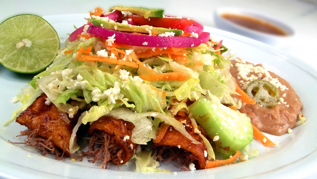 Delicious vegetable salad mexican food