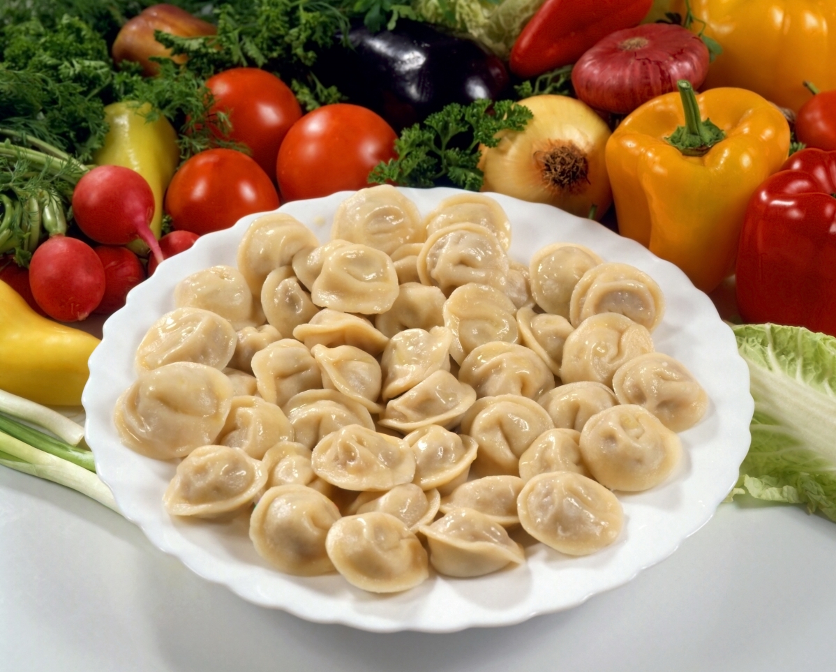 Dumplings, vegetables, food, radish, west