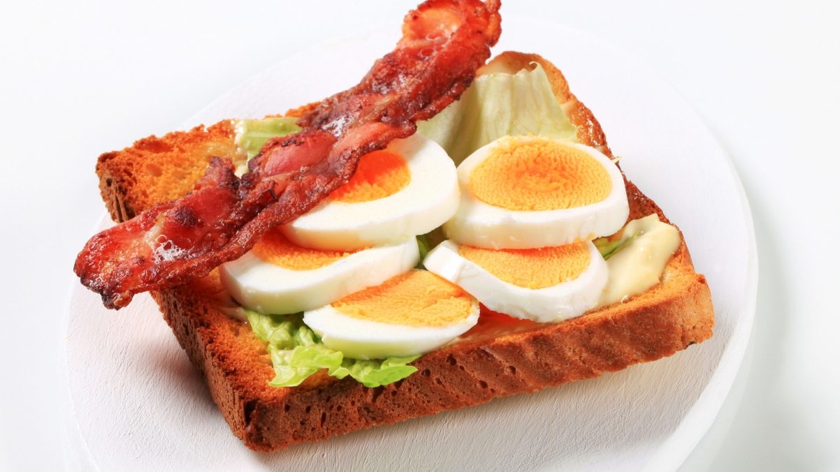 Eggs Bacon Breakfast Food 4K Wallpaper