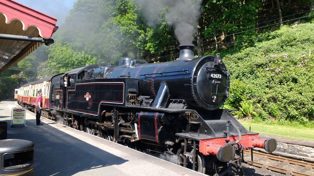 Steam train, railway, classic steam