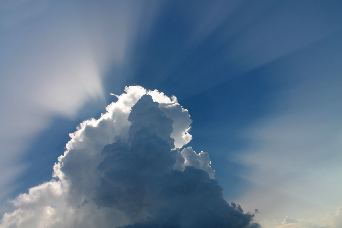 Cloud sky blue sky sunlight