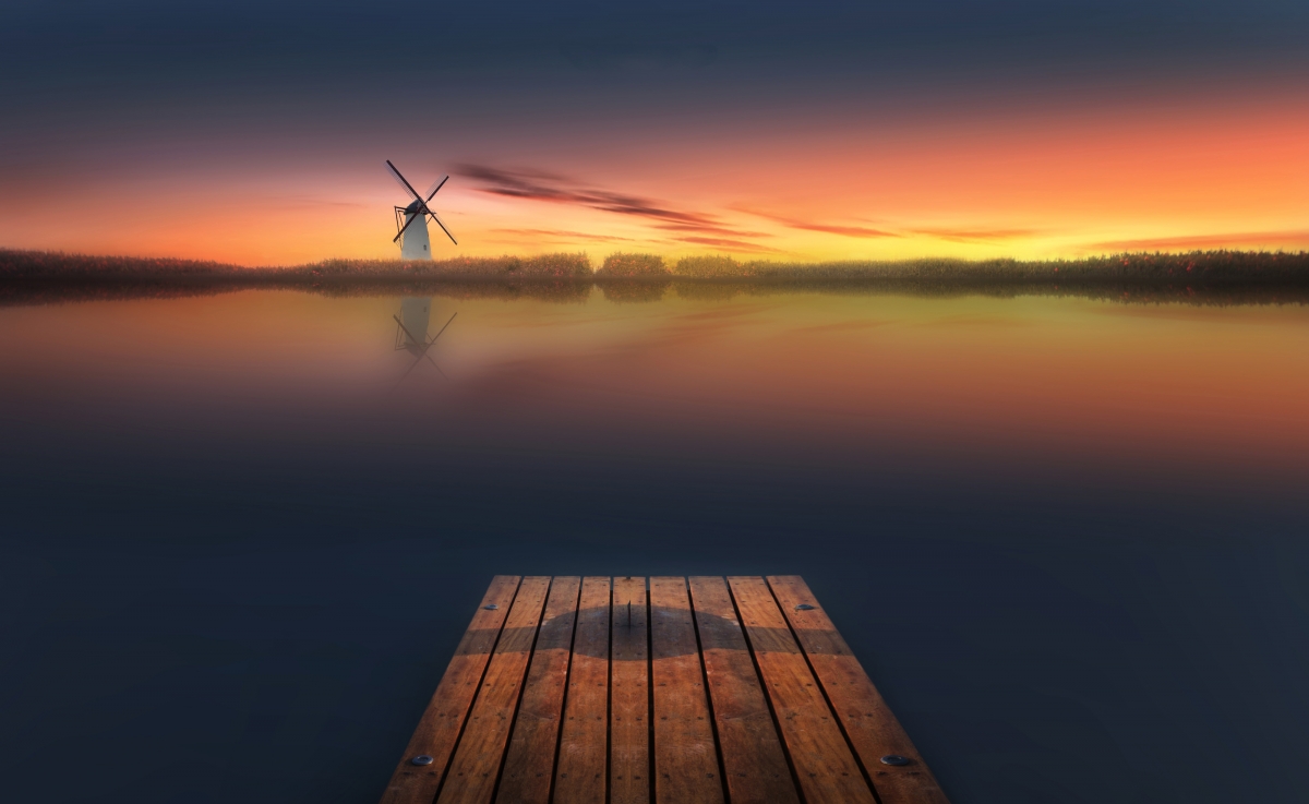 Heart Harbor Aesthetic Artistic Conception Picture