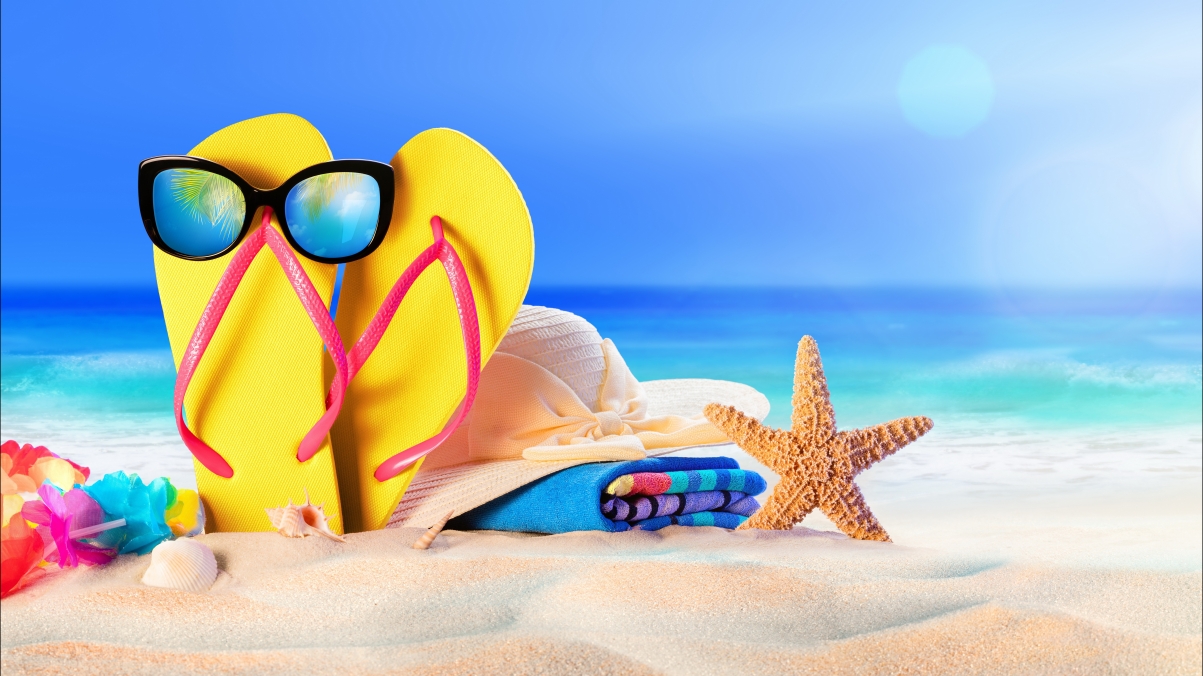Summer beach sea sun hat