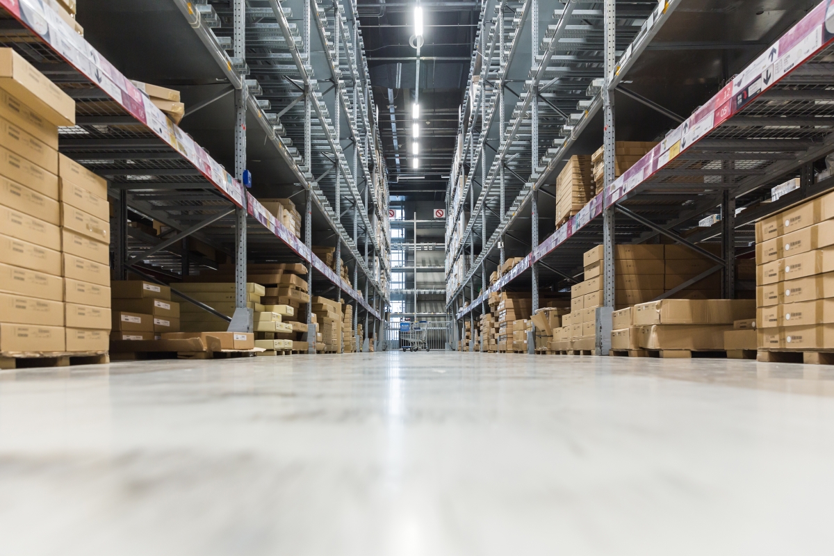 Logistics furniture packaging container warehouse 4K