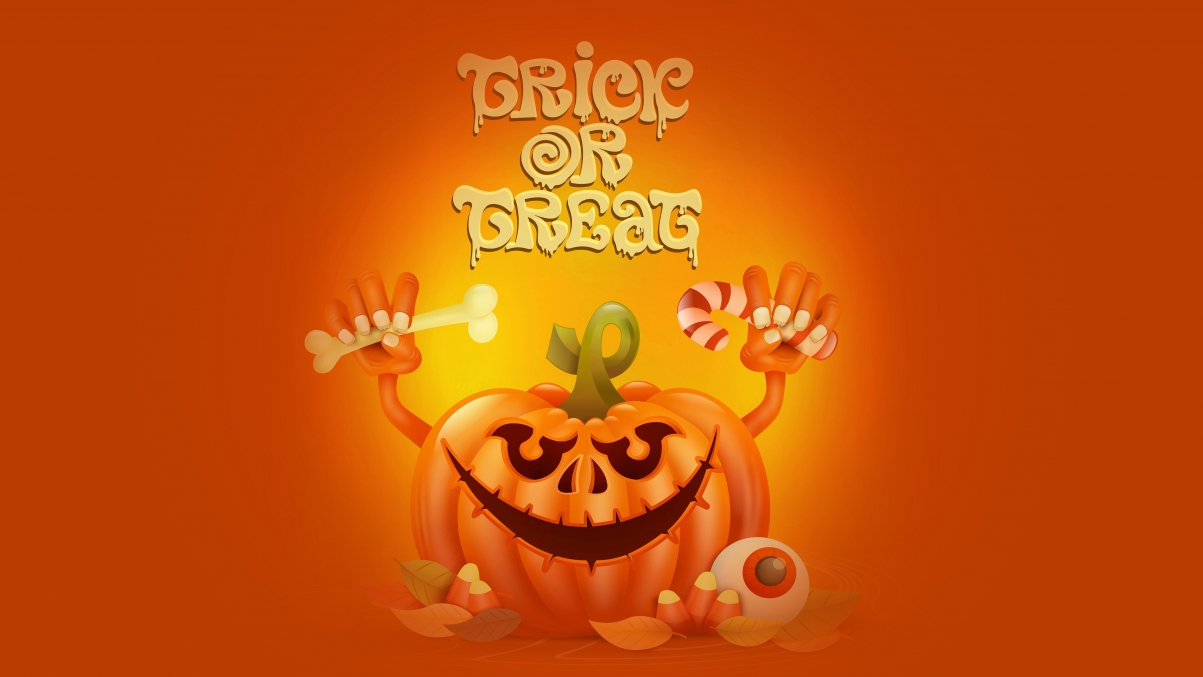 Halloween Pumpkin 5K Wallpaper