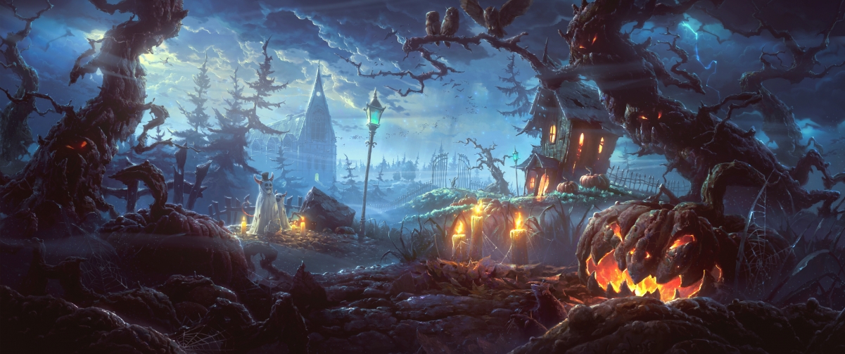 Halloween 3440x1440 Wallpaper