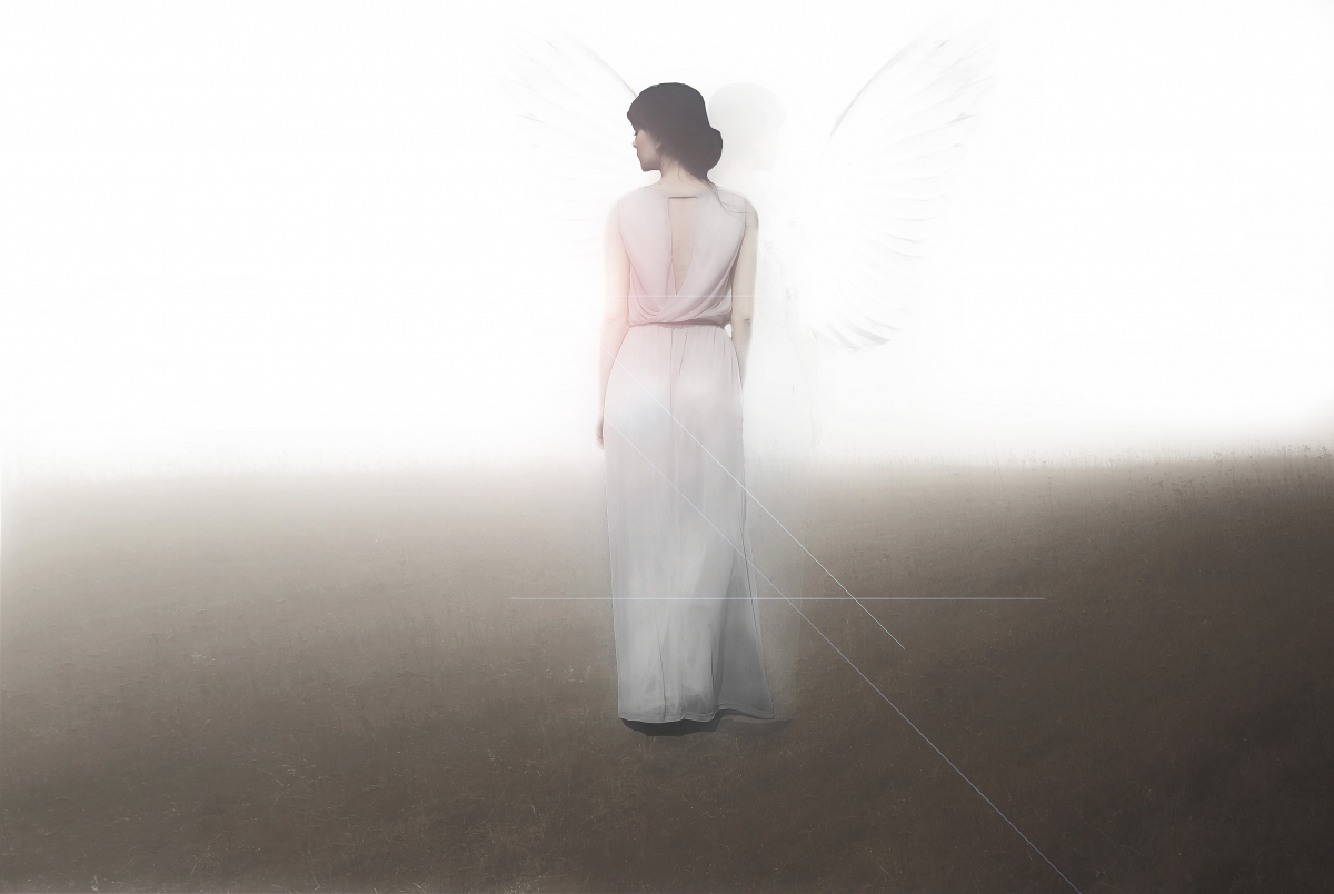 Angel woman light shine goddess