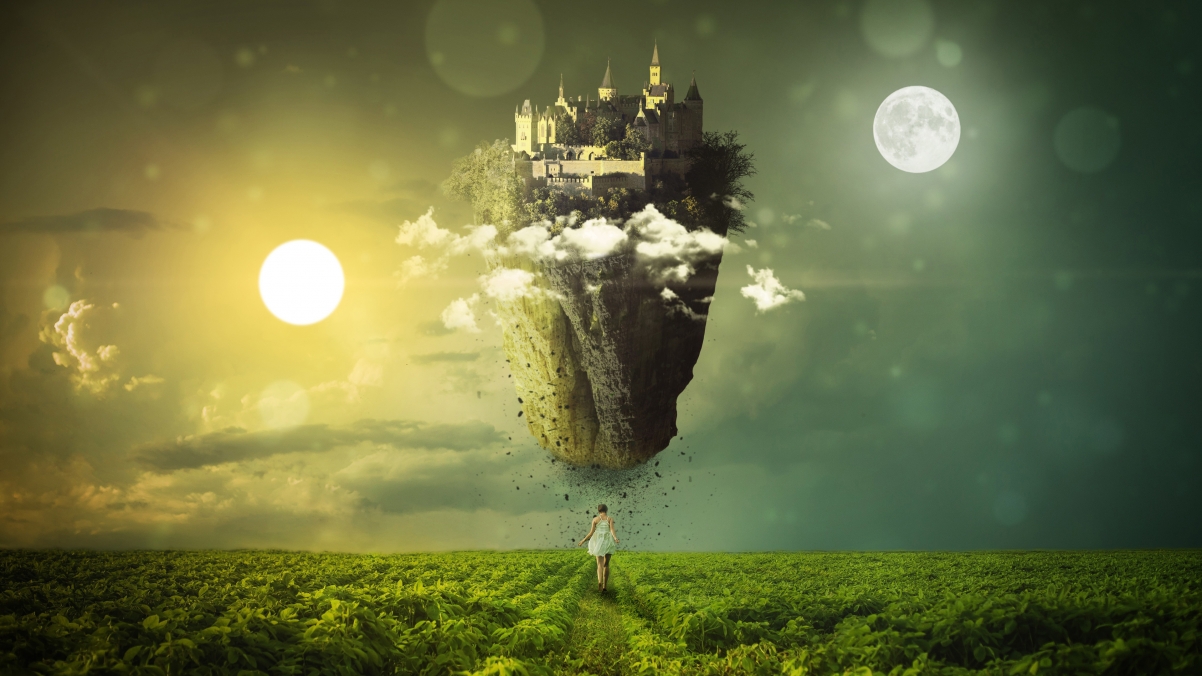 Dream of the sun and moon, castle in the sky