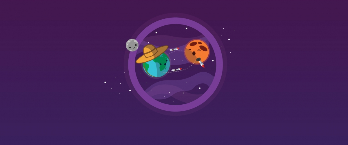 Space creative cute design 3440x1