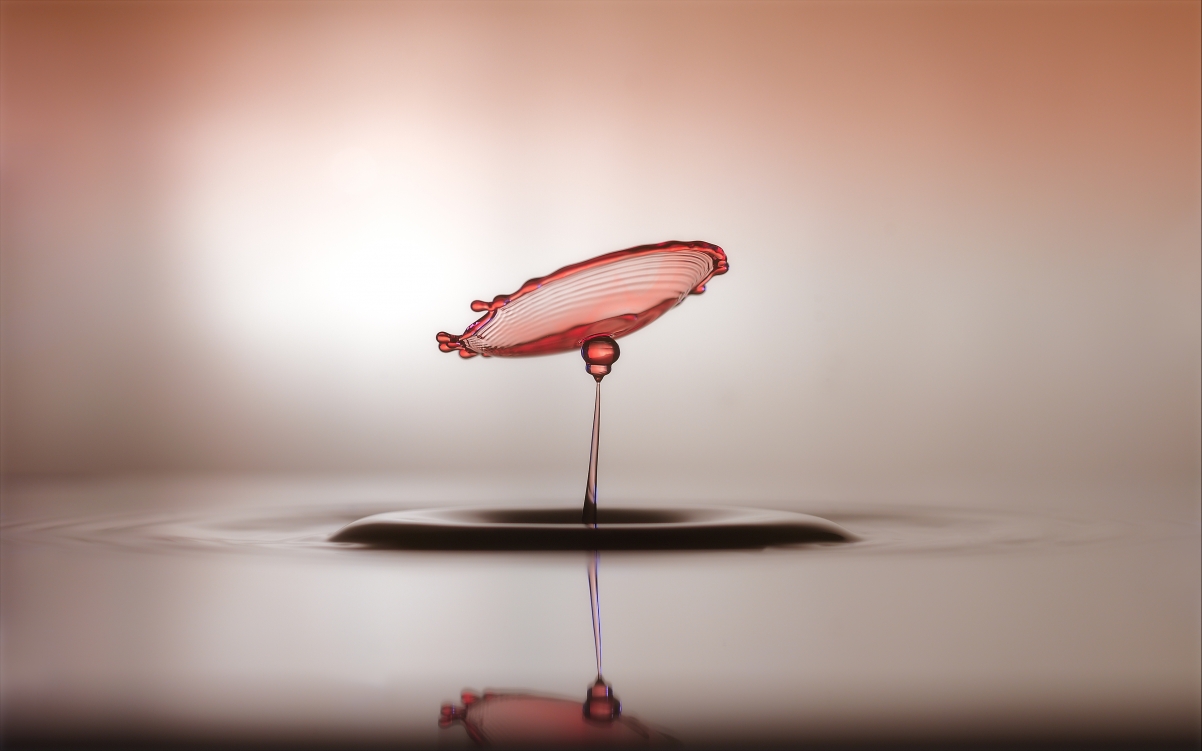 Water drop splash creative art 4K