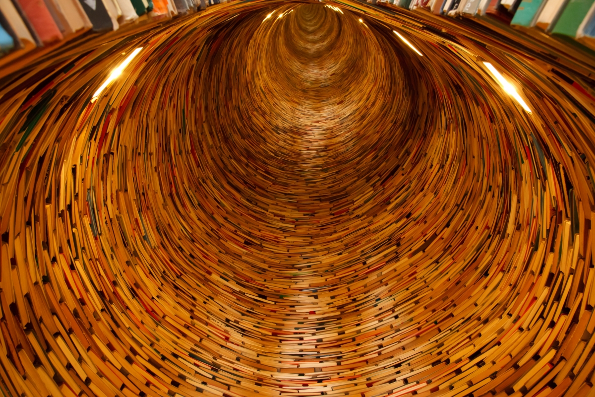 Book library knowledge tunnel education