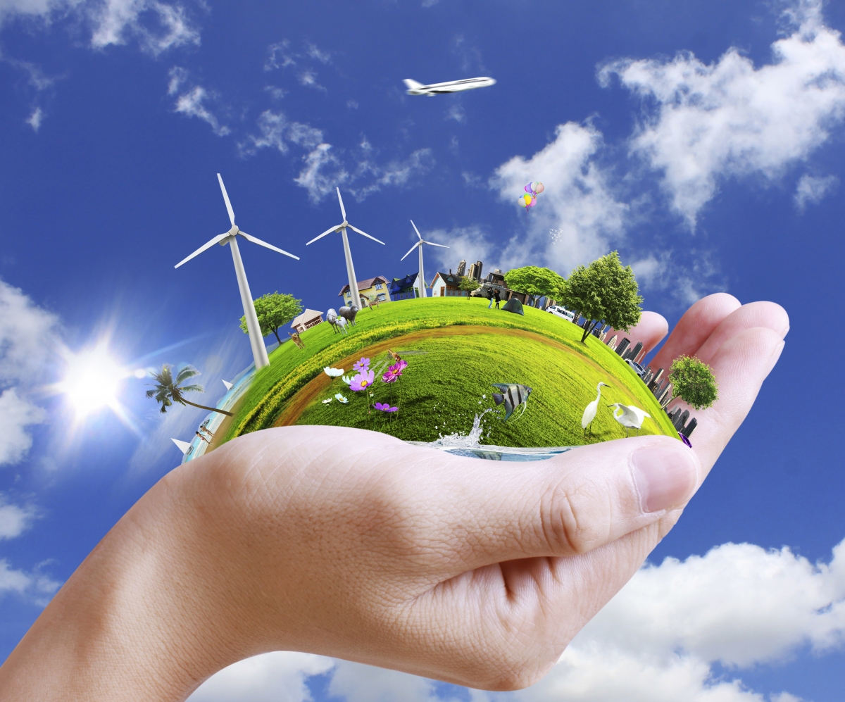 Hand Earth Homeland Sky 4K Creation