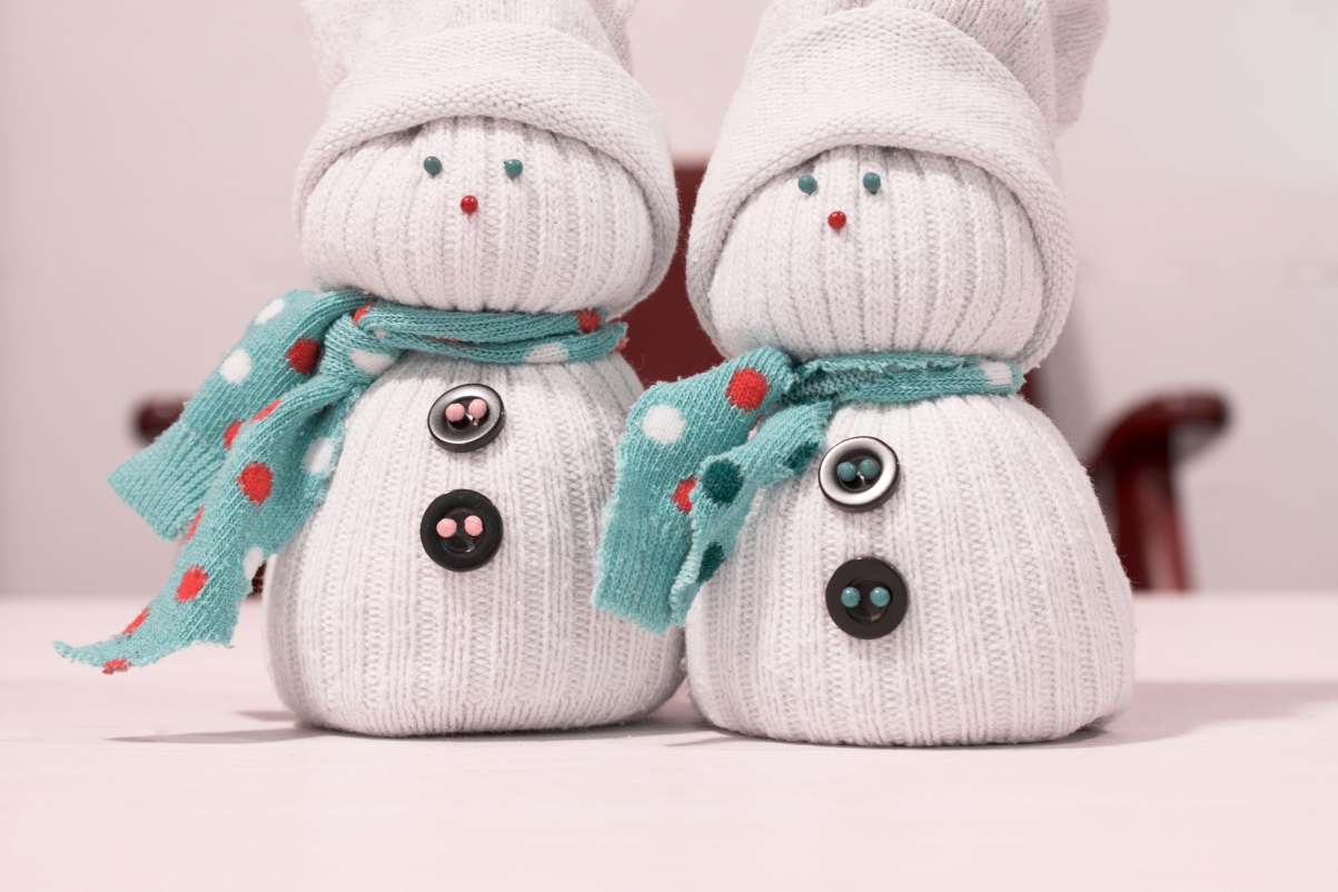 Christmas snowman cute plush toy 4k