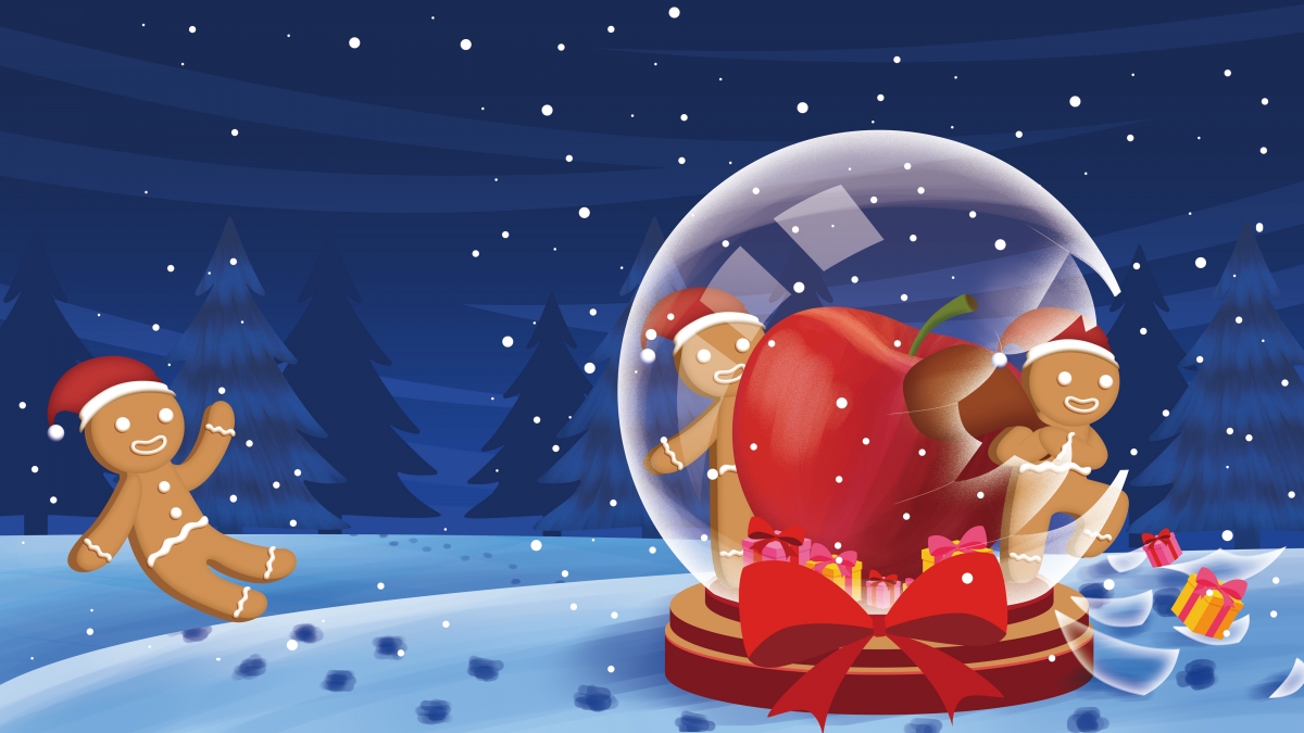 Christmas Eve Snowman Crystal Ball