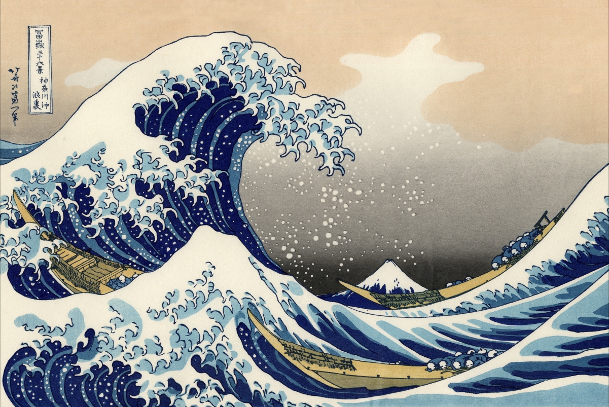 Kanagawa Surfing 4k Wallpaper