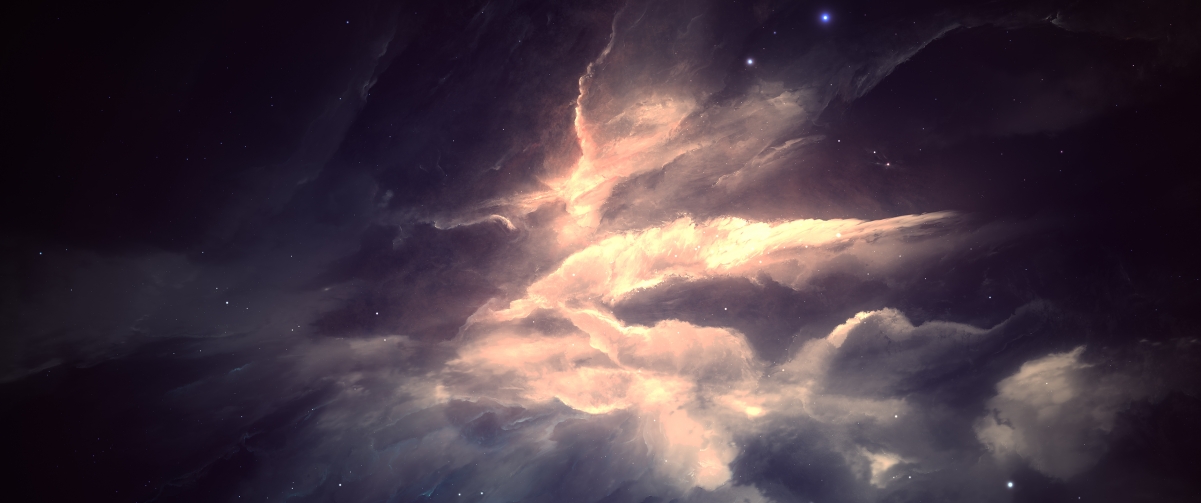 Mysterious Nebula 3440x1440 Wallpaper