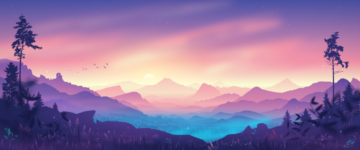 Valley minimalist design 3440x1440 belt