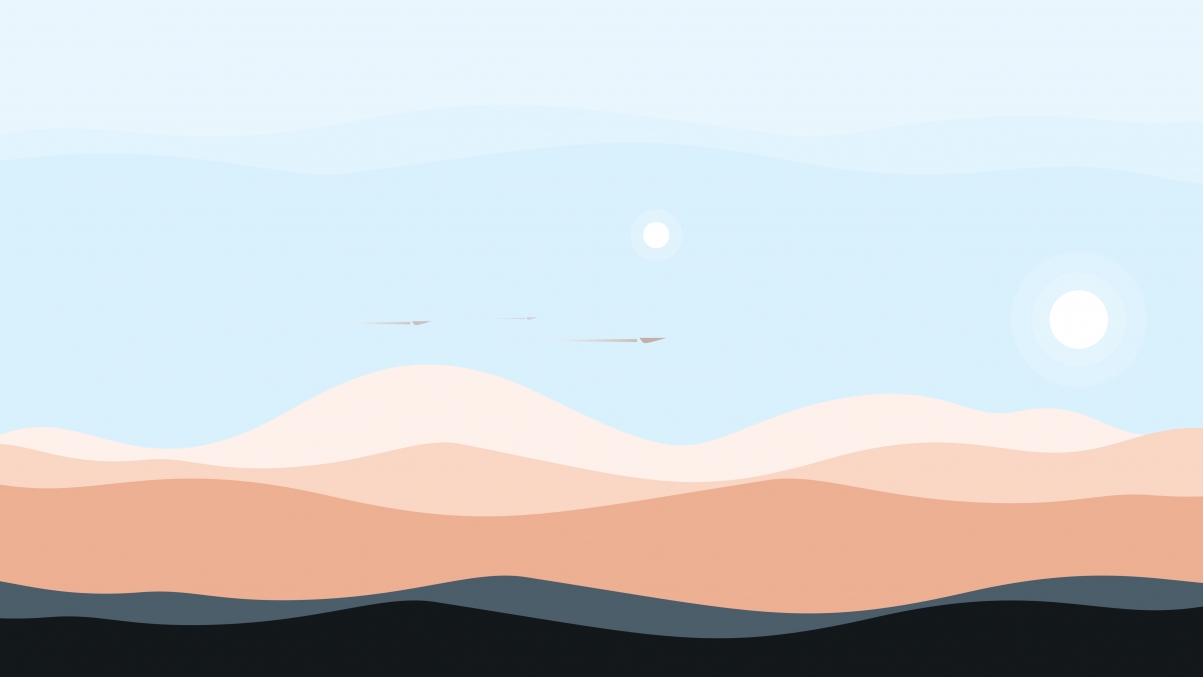 Sand dunes minimalist design 5K desktop wallpaper