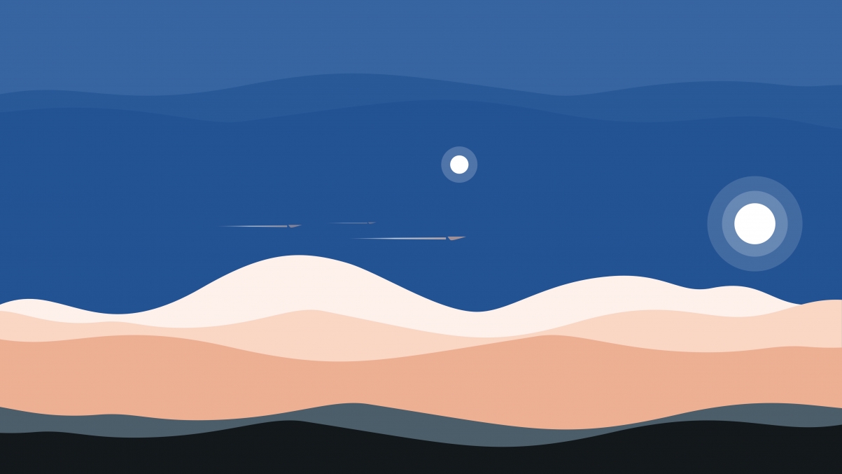 Sand dunes, luminous, simple design 5K wall